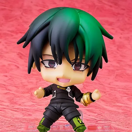 Image similar to burna boy, an anime nendoroid of burna boy, figurine, detailed product photo,