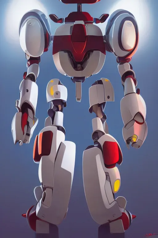 Image similar to metabots medabots medarotto medarot robot minimalist comics, behance hd by jesper ejsing, by rhads, makoto shinkai and lois van baarle, ilya kuvshinov, rossdraws global illumination ray tracing hdr radiating a glowing aura