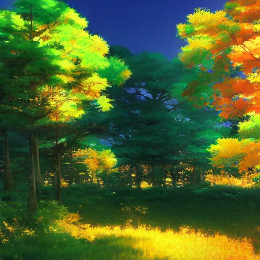 Image similar to disco diffusion painting of a landscape by makoto shinkai, masterpiece, contest award winner