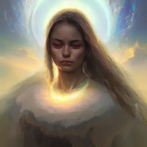 Image similar to earths last hope, concept art oil painting, portrait ethereal by eren arik, extremely detailed, brush hard, artstation, soft light, zoomed out