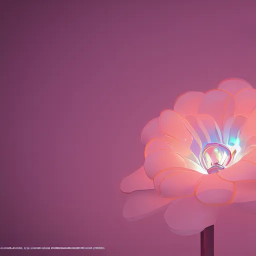 Image similar to Luminescent flower blooming at twilight, cgsociety, r /art, trending on artstation, artstationHD, octane render, highly detailed, cel-shaded, vray