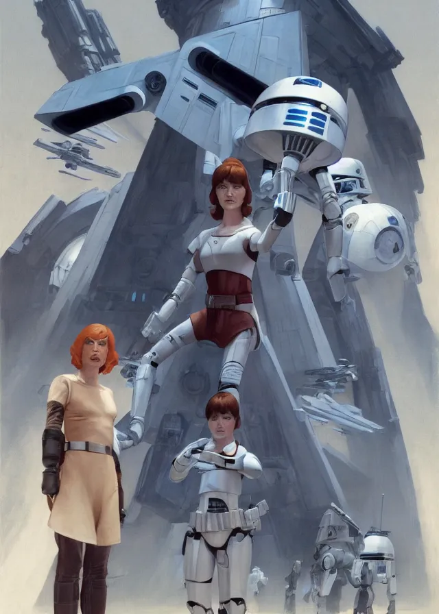 Prompt: alice levine in star wars, cinematic, concept art by doug chiang and ralph mcquarrie