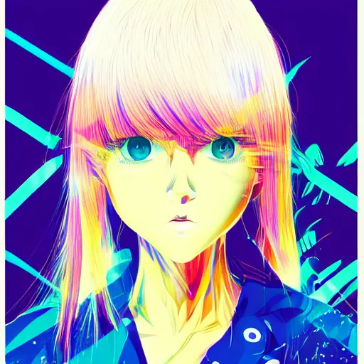 Image similar to a portrait of blonde girl by hiroyuki takahashi, detailed, 4 k