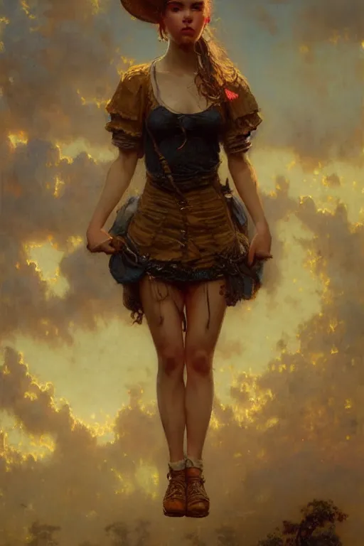 Prompt: a full body portrait of a good looking girl wearing cute outfit, high detail, cleary see face, by gaston bussiere, bayard wu, greg rutkowski, odd nerdrum, maxim verehin, realism, harsh lighting, dan dos santos, masterpiece, sharp focus, cinematic lightning