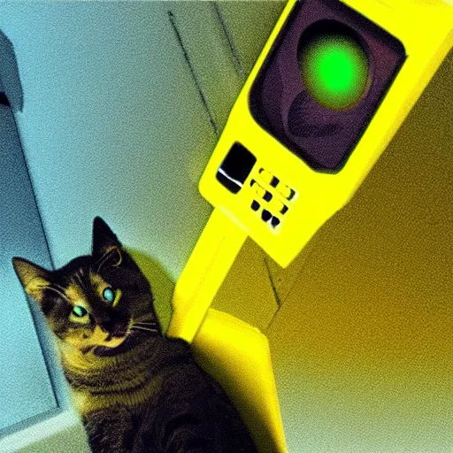 Image similar to cat, thermal imaging camera