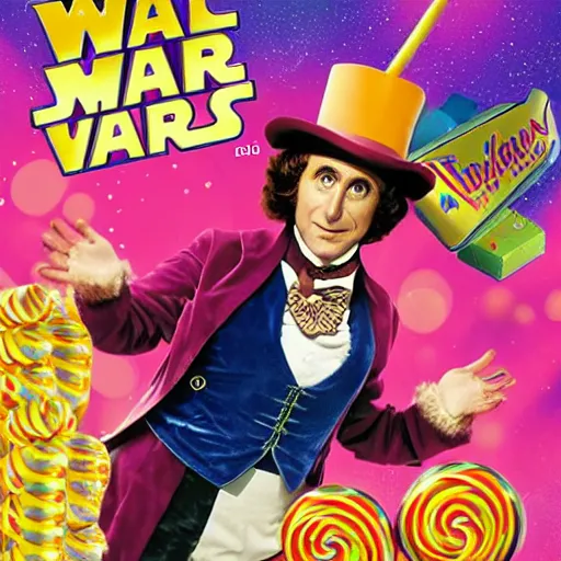 Prompt: Willy Wonka as a Jedi, in a candy factory, in the quantum realm, 8k, realistic