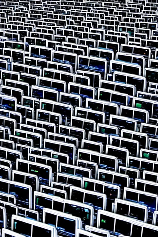 Image similar to billions of stacked computer screens