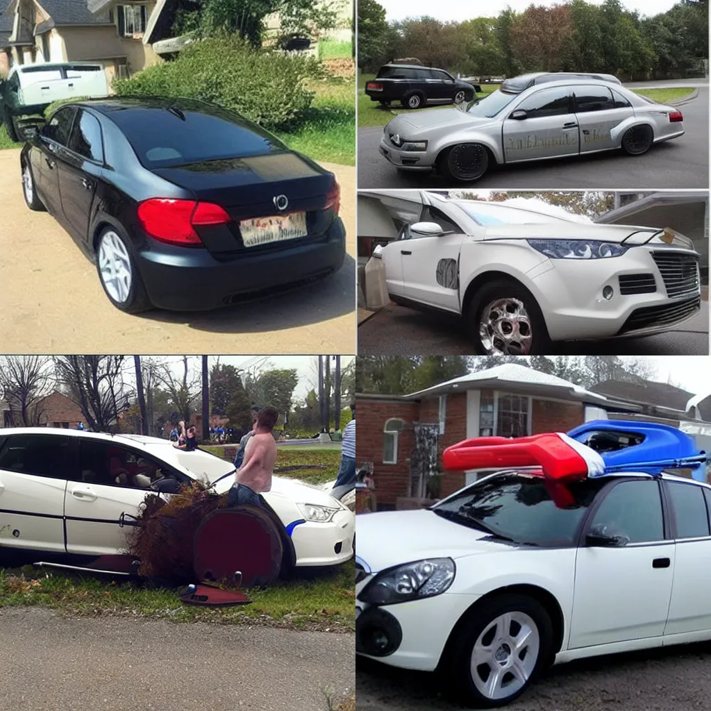 Prompt: shitty car mods