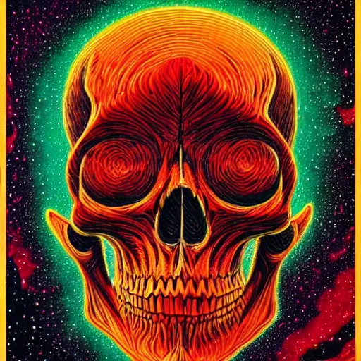 Image similar to ngc 3132 melting mysterious skull landscape by Casey Weldon, dan mumford 8k ultra high definition, upscaled, perfect composition , golden ratio, edge of the world, image credit nasa nat geo