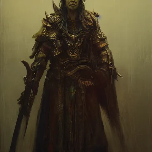 Prompt: the lord of the dead by ruan jia, portrait