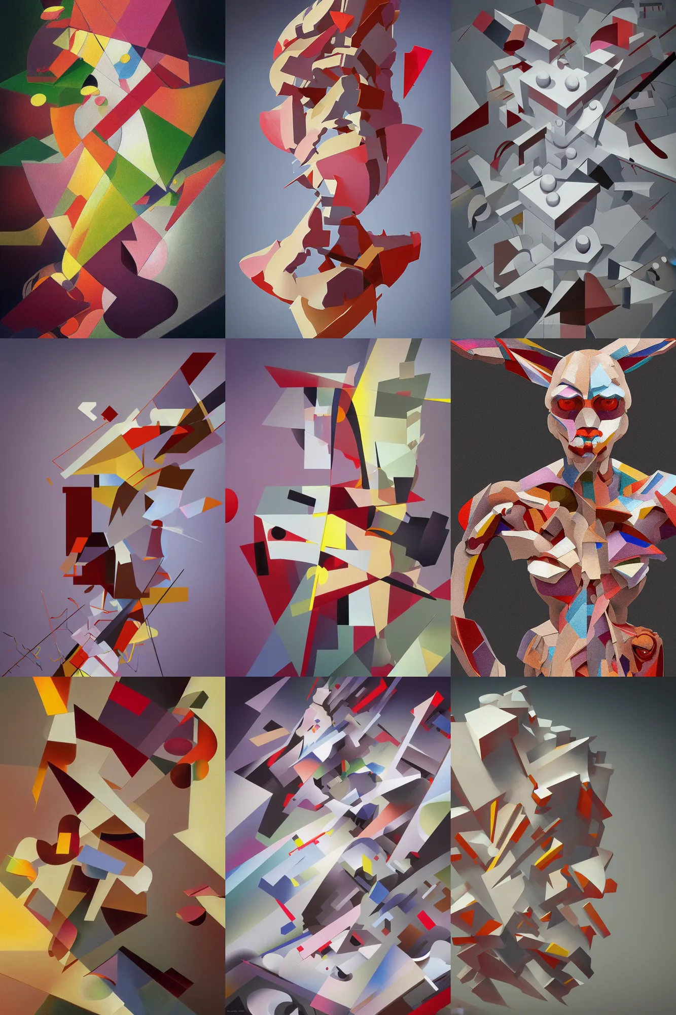 Prompt: brittle. highly detailed, digital painting, artstation, abstract art, smooth, sharp focus, illustration, unreal engine 5, 8 k, art by malevich and artgerm and el lissitzky and andre masson