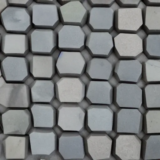 Prompt: hexagon stone