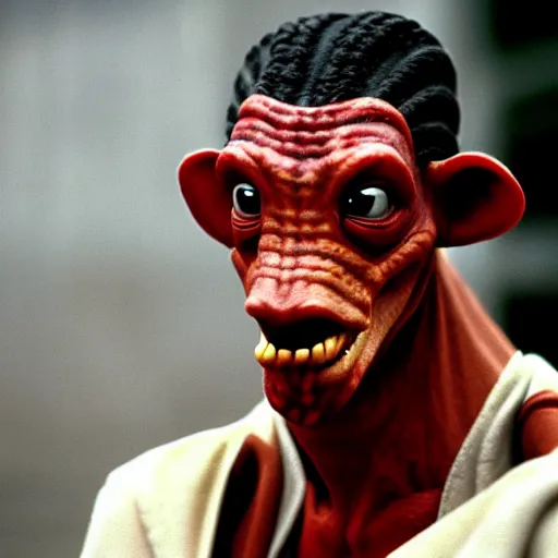 Image similar to jar jar binks, an yugoslavian war criminal, photo by reuters