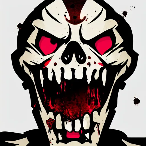 Image similar to angry zombie - head gta v game symbol, style of stephen bliss, zombie - apocalypse, icon, icon, unreal engine, octane render