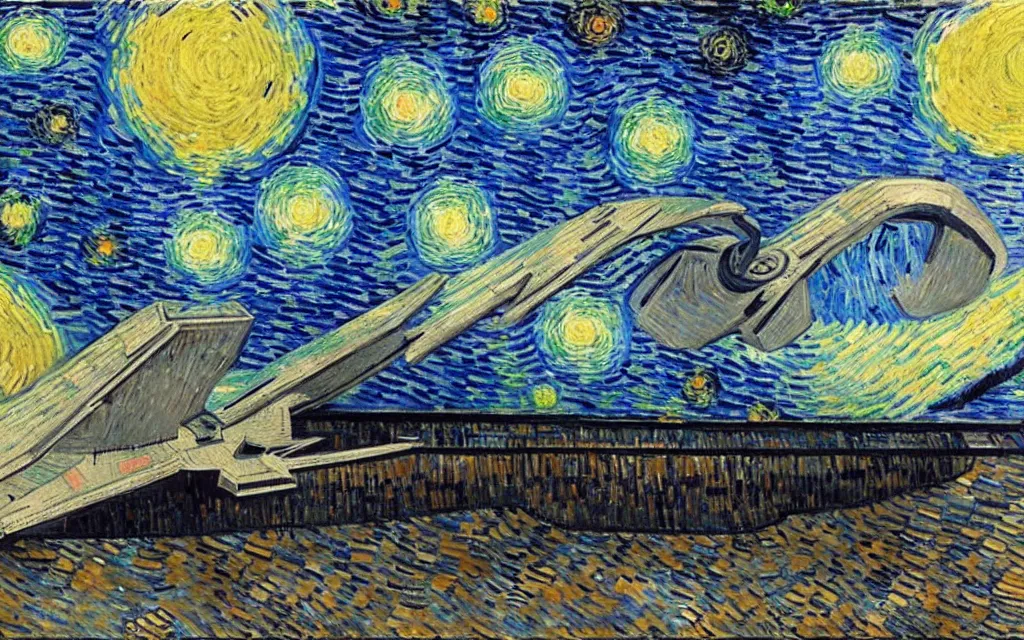 Tableau Star Wars Van Gogh Collection