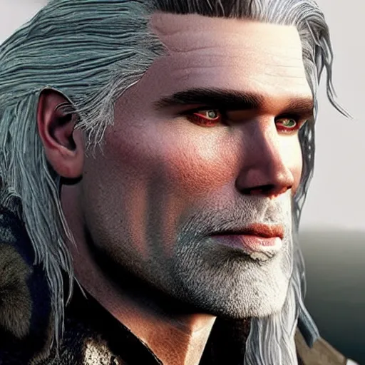 Image similar to anson mount as geralt