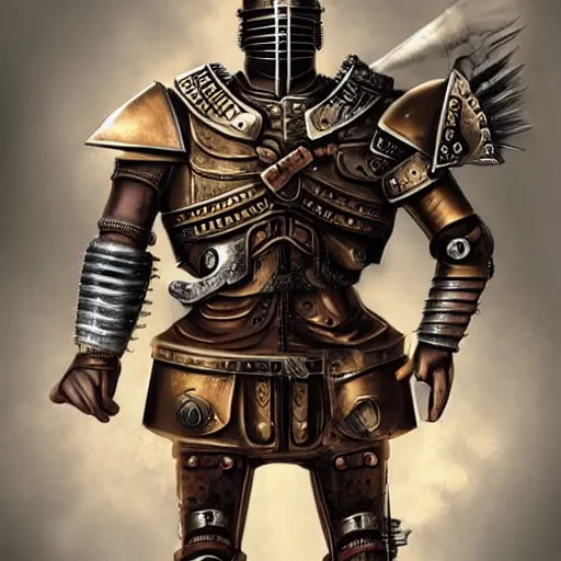 Image similar to a steampunk roman knight in the style of anti-art trending on artstation deviantart Pinterest detailed realistic HD 8k High Resolution