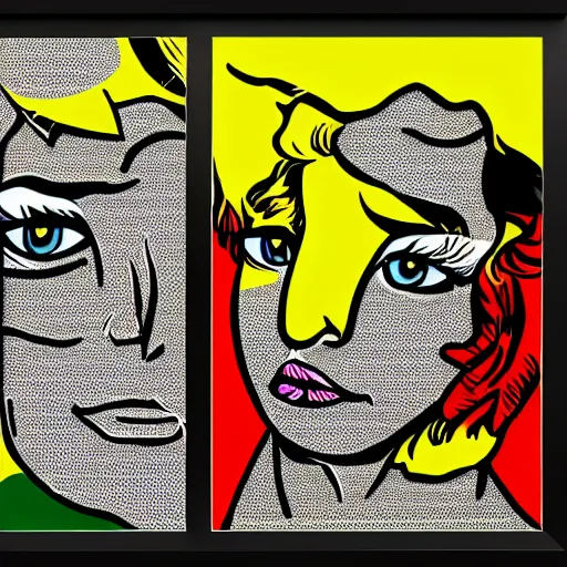 Prompt: Vietnamese wilderness pop art by Roy Lichtenstein