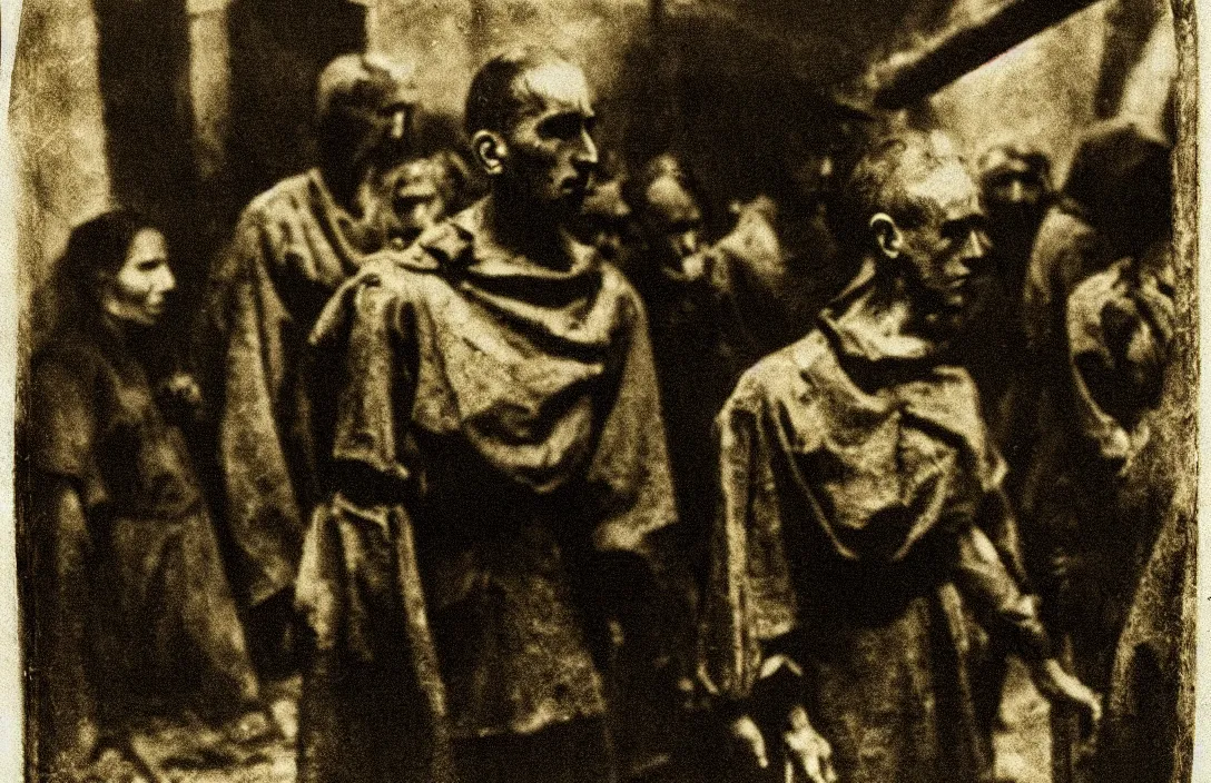 Prompt: concentration camps complexion helicopter spotlight main protagonist intact flawless ambrotype from 4 k criterion collection remastered cinematography gory horror film, ominous lighting, evil theme wow photo realistic postprocessing altarpiece ambiguous transition from night into day the margins of a gothic illuminated manuscript pieter s aenredam