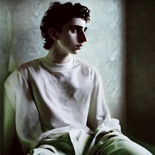 Prompt: timothee chalamet photographed by neil krug