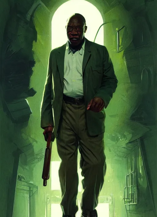 Prompt: george floyd in the green mile, highly detailed, digital painting, artstation, concept art, matte, sharp focus, illustration, true anatomy, art by artgerm and greg rutkowski and alphonse mucha