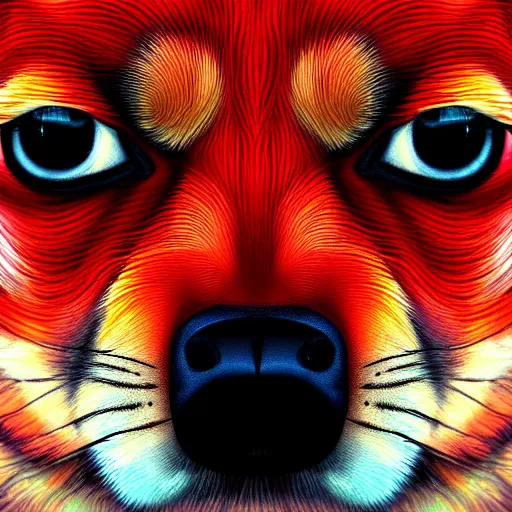 Image similar to zoomorphic a red face wolf, pepe the frog like face, digital painting, ultra sharp, by gary cook