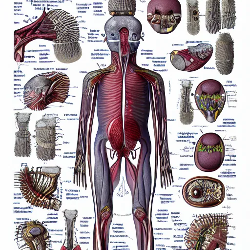 Image similar to A detailed biological anatomy of a minion, photorealistic, textbook, scientific