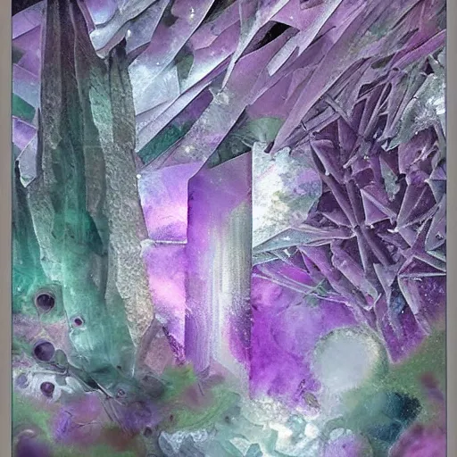 Image similar to crystethereal lavender atrium manipulation layeredinfusion lilac silver silver fuji pastel lilac sparkle fuji surreal creations serene lilac sparkle grey lilac weeping abstract collage