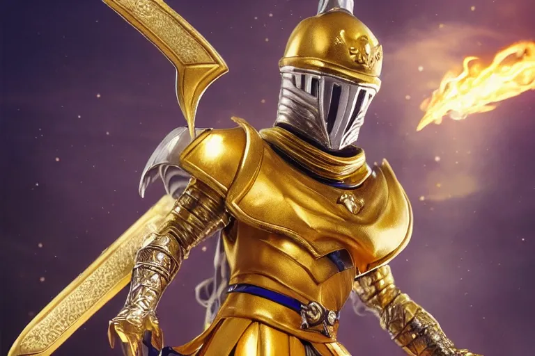 Prompt: an ultra detailed picture of saladin as a funko pop, wearing bright gold armor and holding huge flaming longsword blessed by god, epic anime fantasy, 8 k, volumetric lighting, smooth, highly detailed, digital illustration, art by kentaro miura and akira toriyama and albert bierstadt and greg rutkowsi, artstation