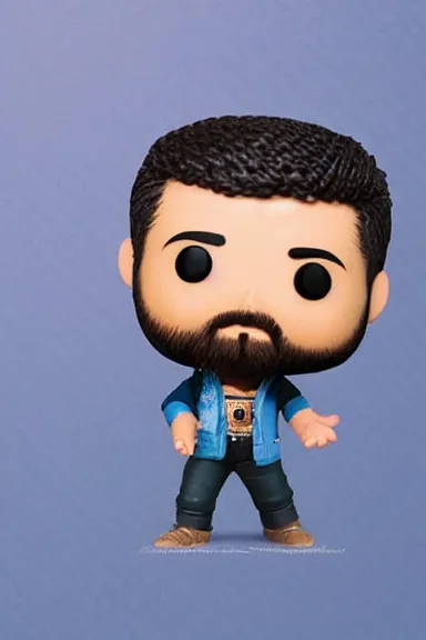 Image similar to “ very very intricate photorealistic photo of a hasan piker funko pop on a white background, award - winning details ”