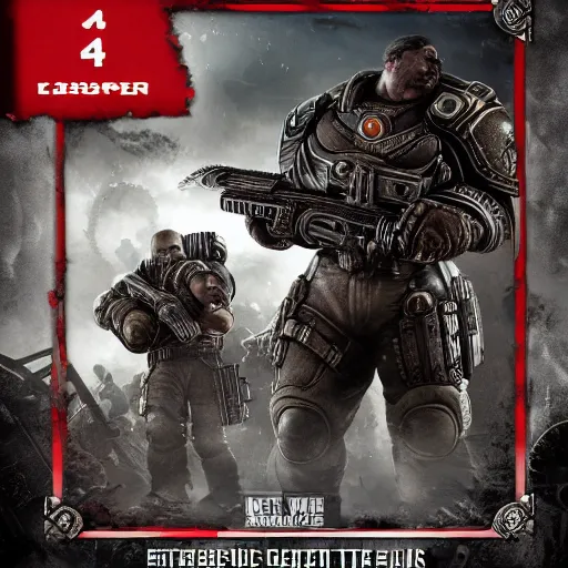 Prompt: gears of war warhammer 40k codex book t