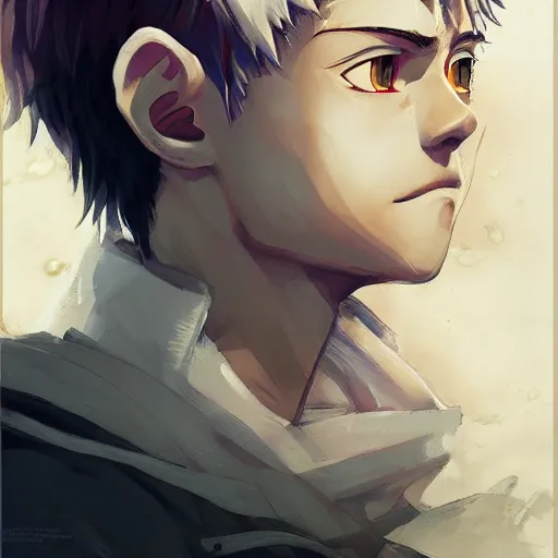 Image similar to killua zoldyck, detailed portrait, intricate complexity, by greg rutkowski, artgerm, ross tran, conrad roset, takato yomamoto, ilya kuvshinov. 4 k, beautiful, cinematic dramatic atmosphere