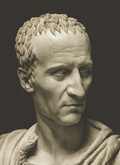 Image similar to a full portrait photo of julius caesar, f / 2 2, 3 5 mm, 2 7 0 0 k, lighting, perfect faces, award winning photography.