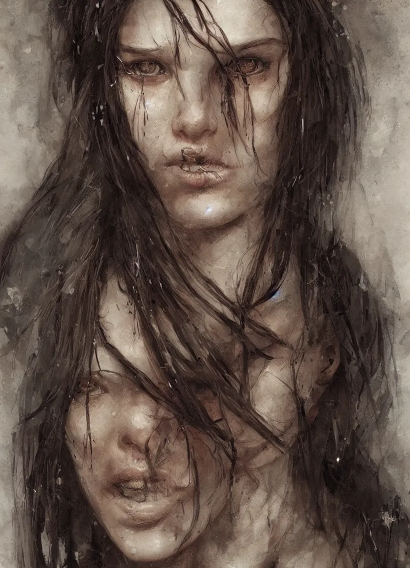 Image similar to portrait of a young witch, true anatomy, detailed face, highly detailed, by greg rutkowski