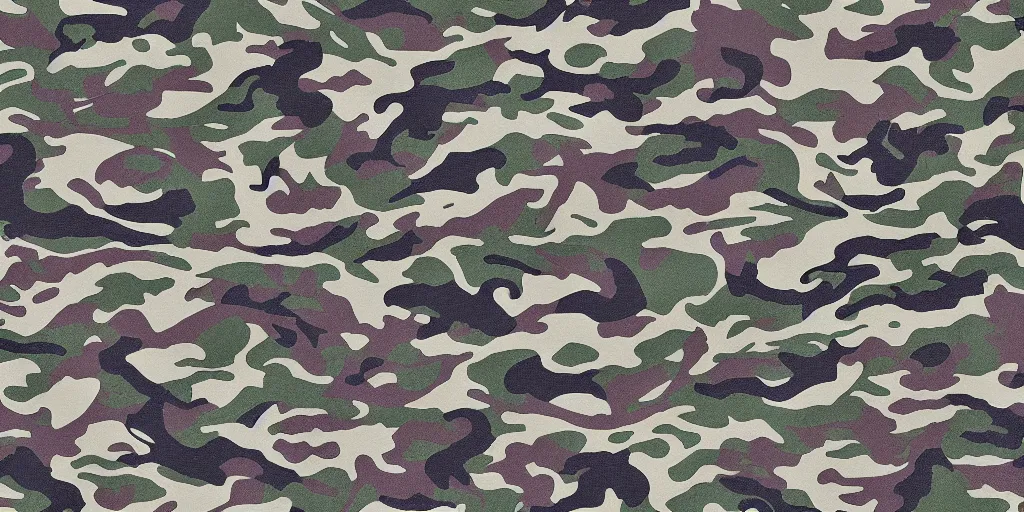 Prompt: detailed dragon camo pattern