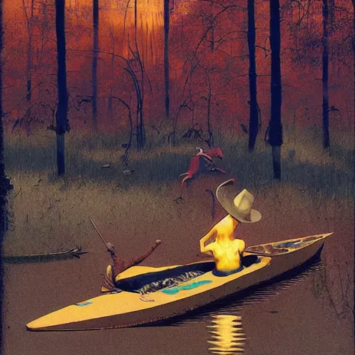 Prompt: flaming layerd floating pond circle sardine aroma wheat bog , by Esao Andrews and James Gurney and Felix Vallotton , synthwave , #micro , dutch golden age