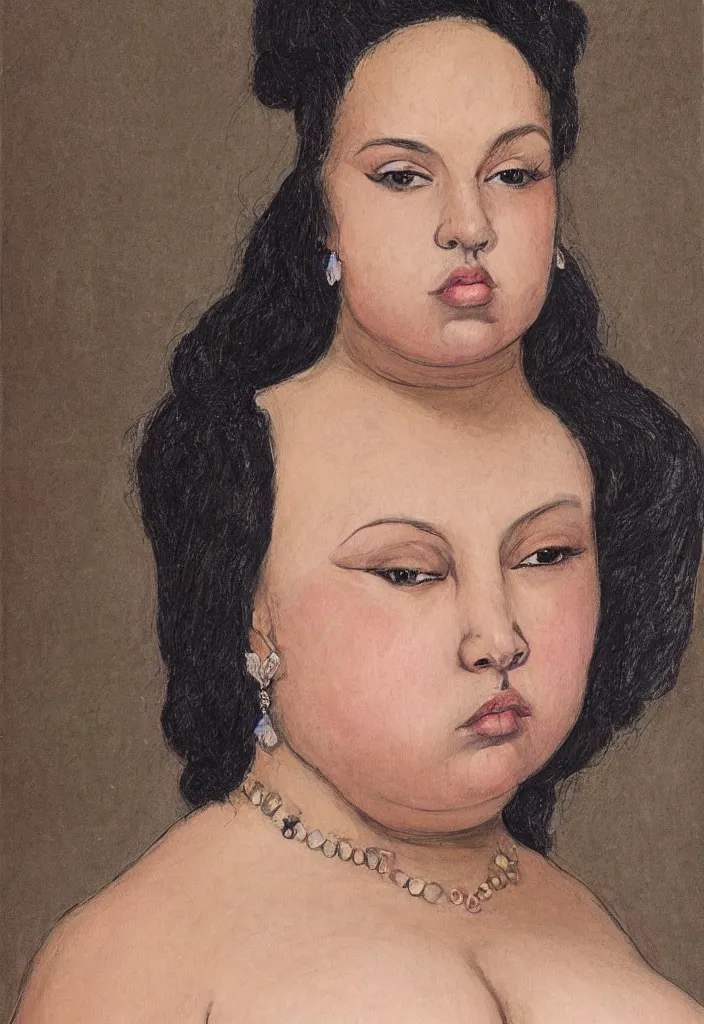 Image similar to detailed portrait of a chubby queen | Dorian Cleavanger