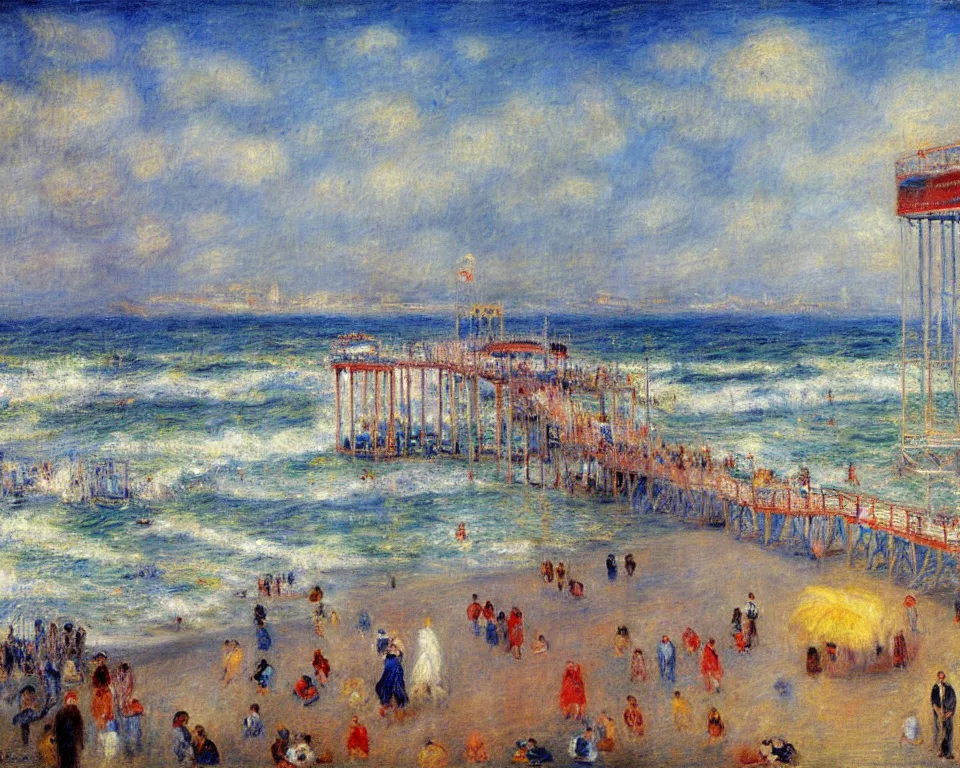 Image similar to the santa monica pier by renoir.