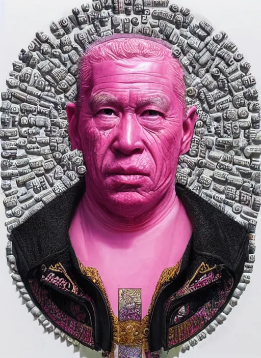 Prompt: portrait of the bubble gum emperor king made entirely of [ [ bubble gum ] ], highly detailed, intricate, by greg rutkowski, james gurney, wlop, artgerm