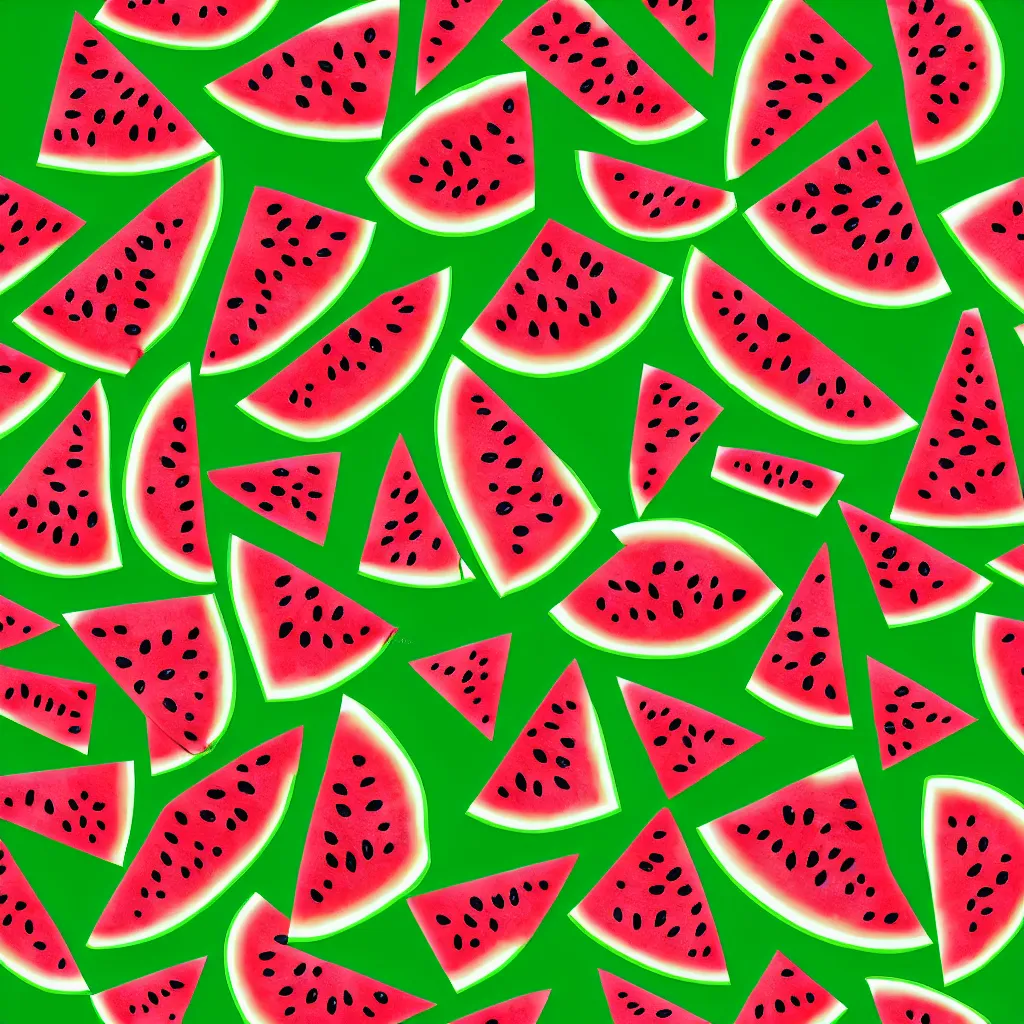Prompt: seamless watermelon texture art, 4k