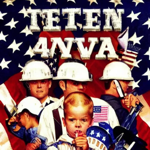 Prompt: nostalgia for 9/11, 4k, award-winning, dark, ultra HD, patriotic, america. in the style of norman rockwell