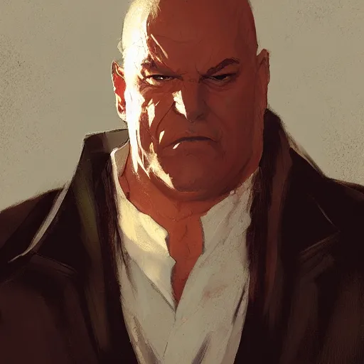 Image similar to kingpin, by greg rutkowski