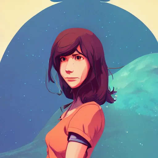 Image similar to kate austen from lost, island landscape, ambient lighting, 4k, anime key visual, lois van baarle, ilya kuvshinov, rossdraws, artstation