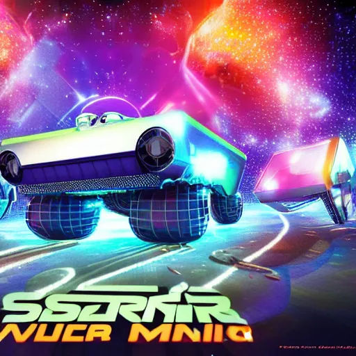 Prompt: 3 d rendered movie still colorful shiny pearlescent robots ( ( cat ) ), disco music, disco balls, dance - off, space battles. explores cosmos in a super awesome space ship. science fiction blockbuster movie, imax 7 0 mm. bladerunner, silent running, wall - e