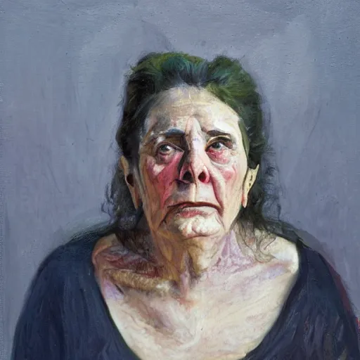 Prompt: a portrait of an ugly woman