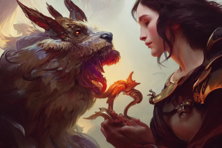 Image similar to photography of edwin henry landseer, deep focus, d & d and mtg, fantasy, intricate, elegant, highly detailed, digital painting, artstation, concept art, matte, sharp focus, illustration, hearthstone, art by artgerm and greg rutkowski and alphonse mucha