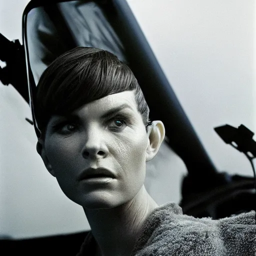 Prompt: Candid portrait photograph of a Vulcan taken by Annie Leibovitz