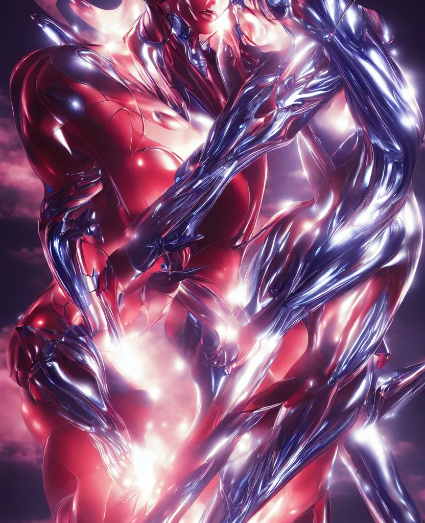 Image similar to third impact, by artgerm and ernt haeckel, trending on artstation