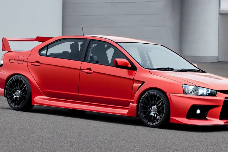 Image similar to photo of Mitsubishi Lancer Evolution XI 11 2022 2 door sedan concept car