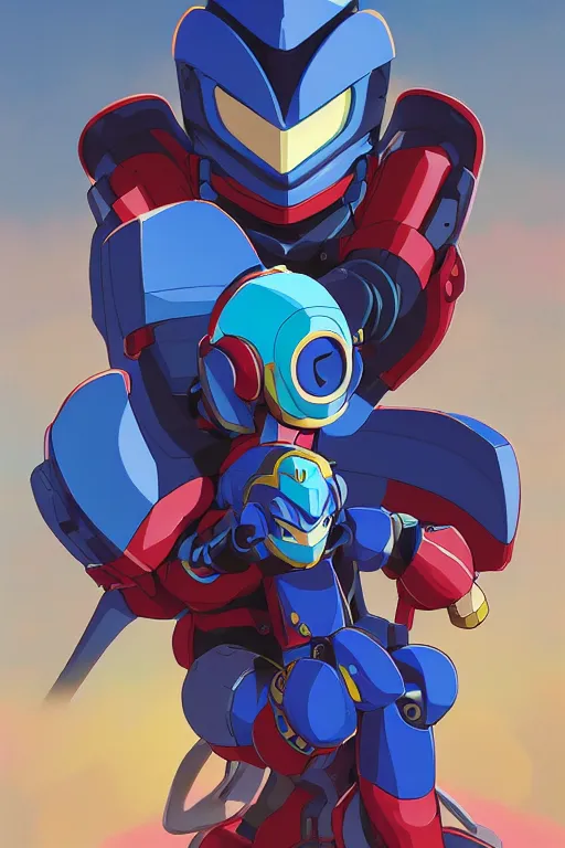 Image similar to robot ninja mask helmet megaman x zero rockman 2 0 2 2 switch game boss legacy collection fanart artsation, art gta 5 comics, behance hd by jesper ejsing, by rhads, makoto shinkai and lois van baarle, ilya kuvshinov, rossdraws global illumination ray tracing